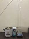 Techtom Laboratory Reflux Assembly with Equitron Heating Bath and Condenser - Image 1
