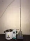 Techtom Laboratory Reflux Assembly with Equitron Heating Bath and Condenser - Image 2