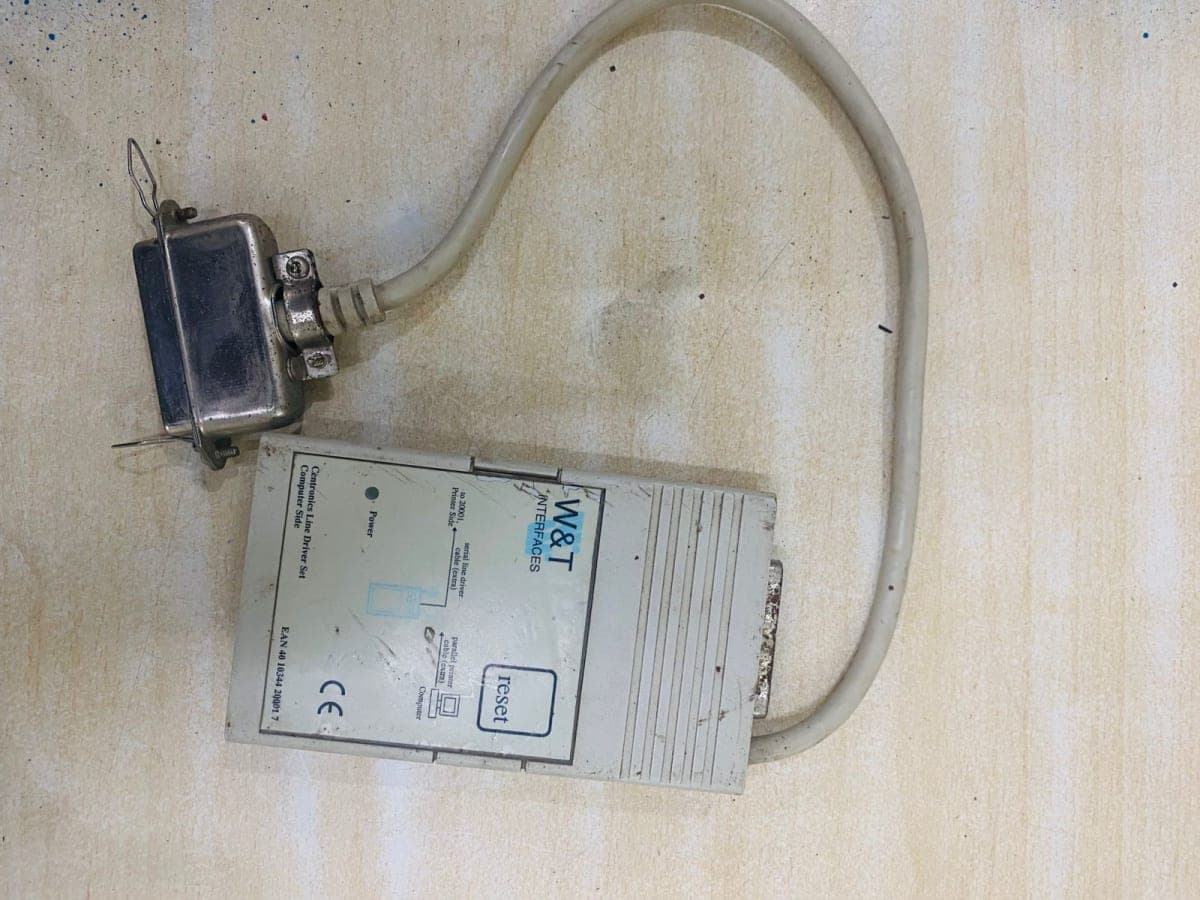 Used W&T Interfaces Centronics Line Driver Set – Reliable RS-232 Communication Adapter Used Part - Used W&T Interfaces Centronics Line Driver Set – Reliable RS-232 Communication Adapter