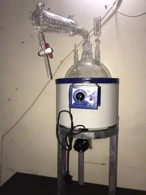 Techtom 10 L Distillation Assembly with Condenser and Heating Mantle