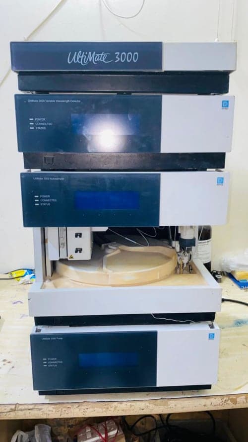 Refurbished Dionex UltiMate 3000 HPLC System – Pump, Autosampler & Detector Setup Refurbished Refurbished Dionex UltiMate 3000 HPLC System – Pump, Autosampler & Detector Setup