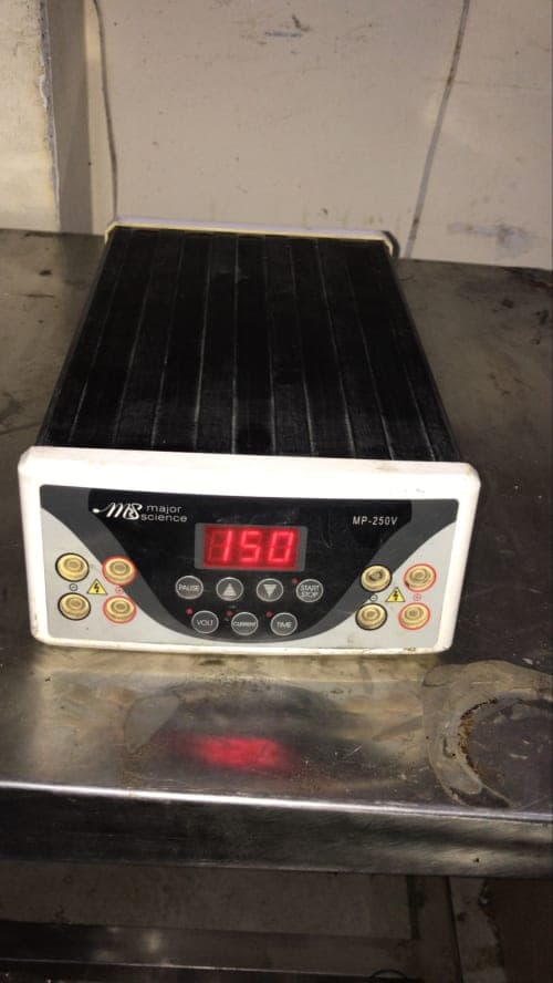 Refurbished Major Science MP-250V Electrophoresis Power Supply – Laboratory Gel Electrophoresis Unit Refurbished Major Science MP-250V Electrophoresis Power Supply – Laboratory Gel Electrophoresis Unit - Refurbished laboratory equipment