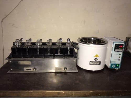 Techtom 6-Channel Diffusion Cell Apparatus with Water Bath Refurbished Techtom 6-Channel Diffusion Cell Apparatus with Water Bath