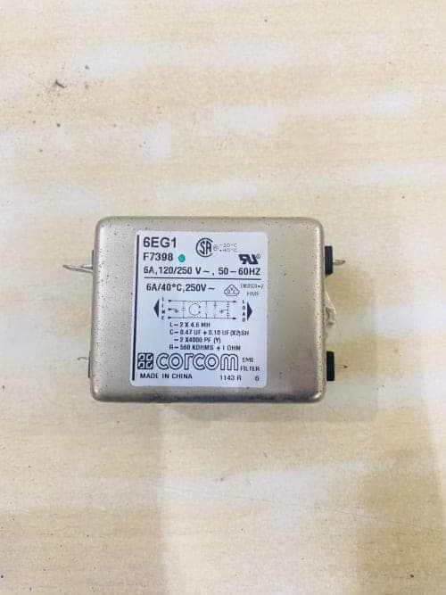 Used Corcom 6EG1 EMI Filter (TE Connectivity) Refurbished Used Corcom 6EG1 EMI Filter (TE Connectivity)