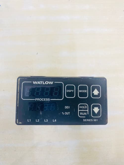 Used Watlow Series 981 Ramping Temperature Controller – Industrial PID Temperature Control Unit Refurbished Used Watlow Series 981 Ramping Temperature Controller – Industrial PID Temperature Control Unit